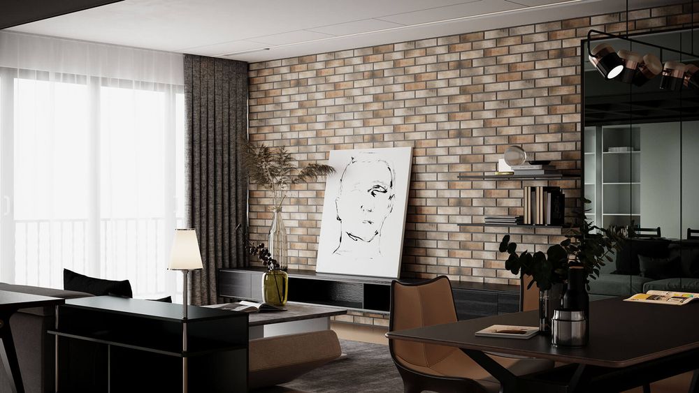 Термопанель ППУ Element Klinker Loft Brick Pepper 102,8 x 61,6
