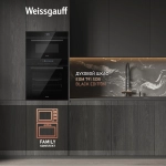 Встраиваемая микроволновая печь Weissgauff BMWO-341 DB Black Edition 34л. 900Вт, черная
