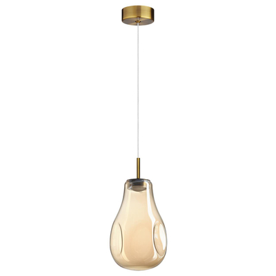 5098/4L PENDANT ODL25 365 античн.бронза/янтарный/металл/стекло Подвес LED 4W 4000K 388Лм NAVE