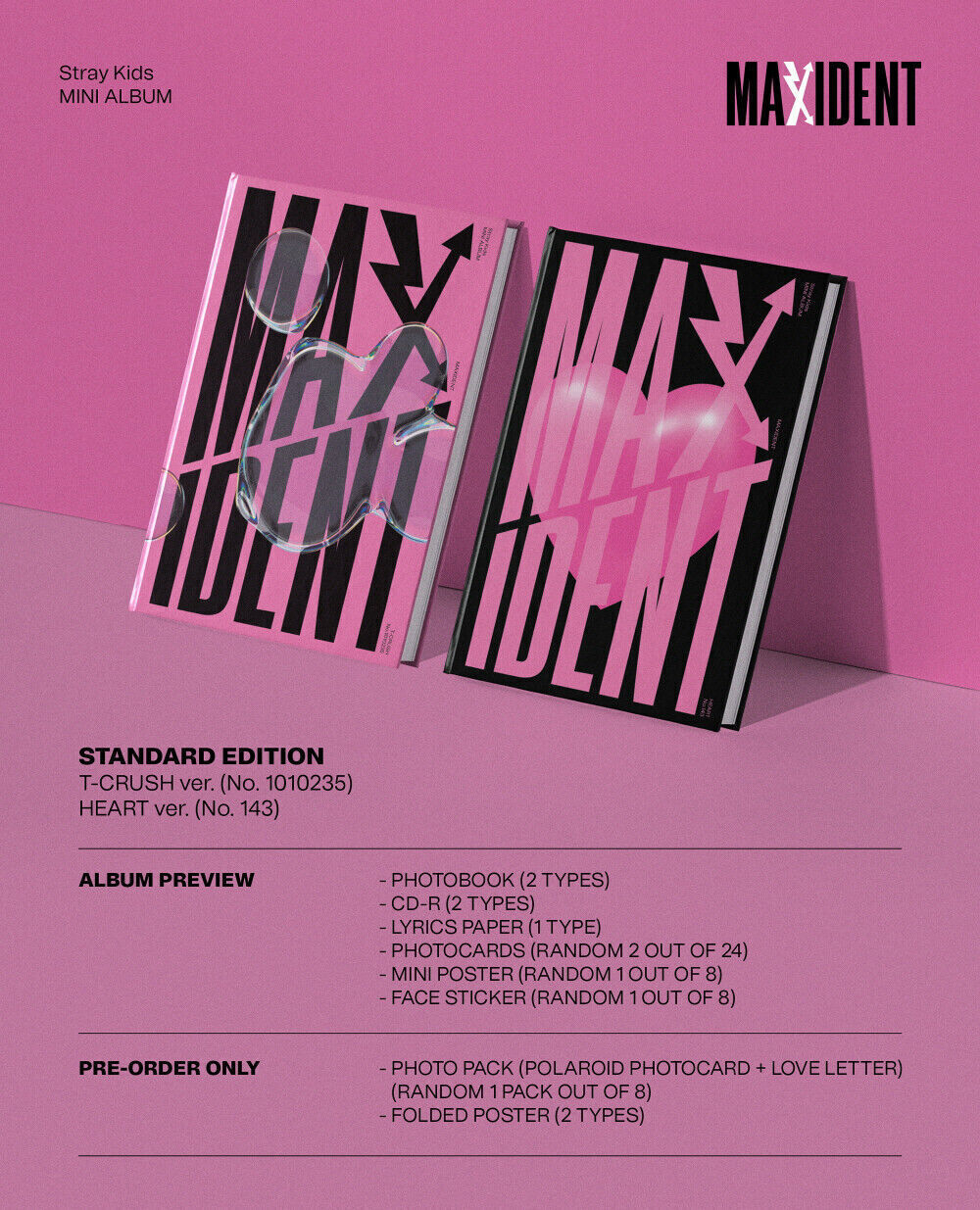 Альбом Stray Kids - MAXIDENT [Standart Edition] (HEART ver.)