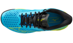 Мужские кроссовки теннисные Mizuno Wave Exceed Tour 5 AC - jet blue/bolt neon/black