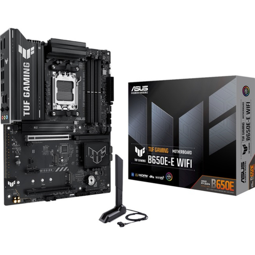 Материнская плата ASUS TUF GAMING B650E-E WIFI (AM5/AMD B650E/4xDDR5/2xPCI-Ex16/3xM.2/SB7.1/GLAN/Wi-Fi/BT/DP/HDMI/ATX)