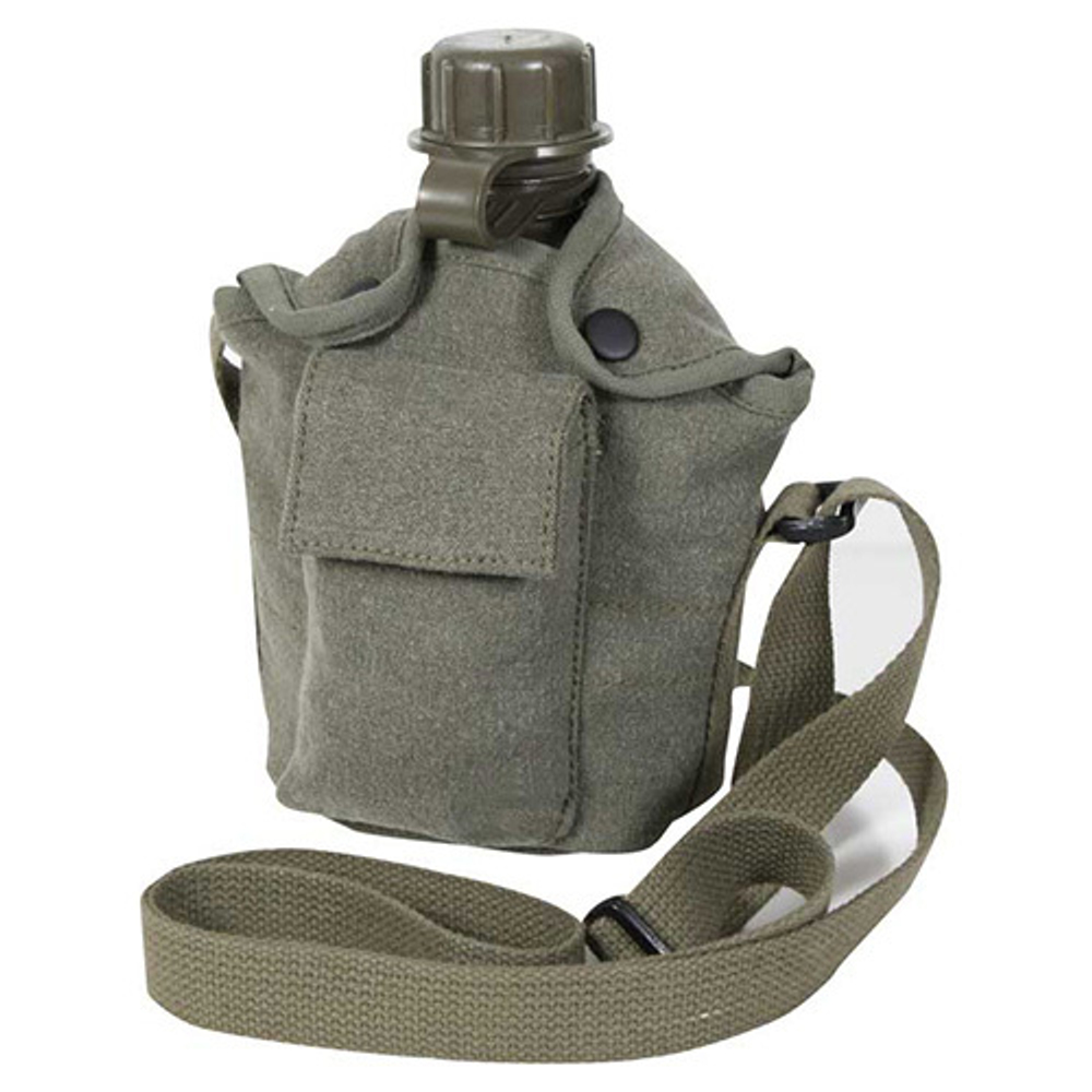 Чехол для фляги ROTHCO Cover canteen 1L U.S. VINTAGE OLIVE