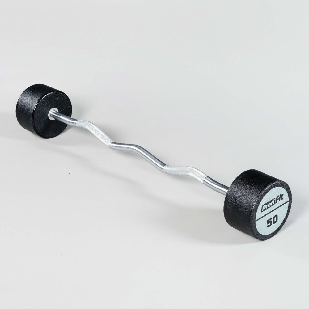 Набор изогнутых полиуретановых штанг (шаг 5 кг, 5 шт) PROFI-FIT 35-55 кг