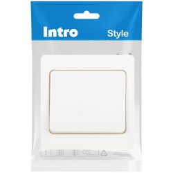 Кнопка Intro Style 7-109-01 10А-250В, IP20, СУ, белый | Intro