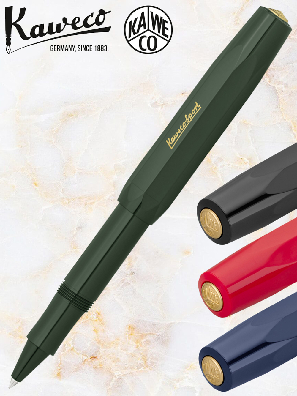 Ручка-роллер Kaweco CLASSIC Sport Green (10000497) 0.7 мм зеленый