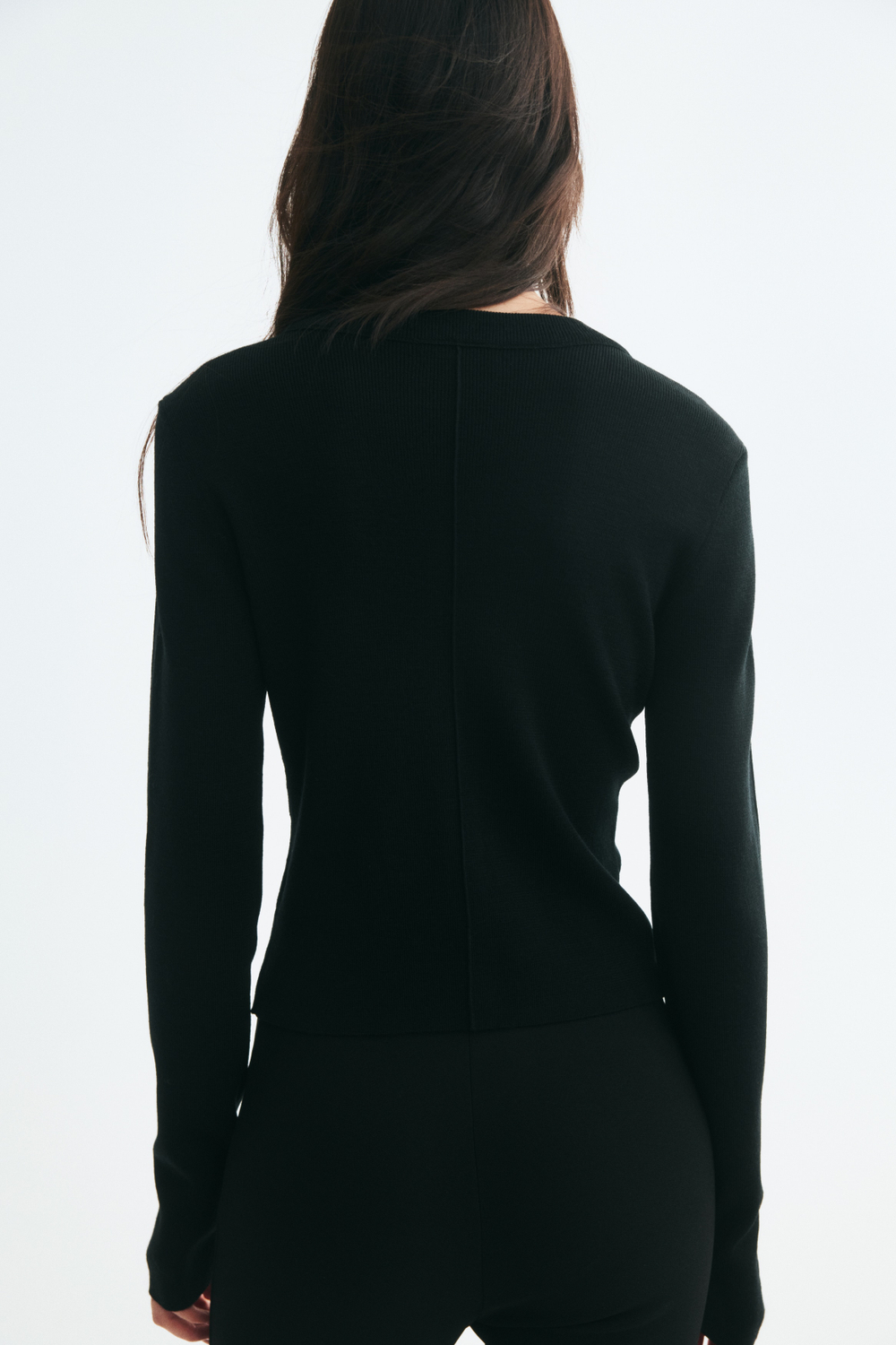Шерстяной кардиган — Чёрный — H&M 1363639