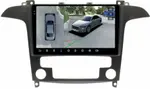 Магнитола для Ford S-Max, Galaxy 2 2006-2015 (климат) - FarCar BX3028M-360 монитор 9.5" 2K QLED на Android 13, Быстрая, CarPlay, 4G SIM-слот, 4 камеры в комплекте