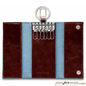 Ключница Piquadro Blue Square коричневый кожа (PC1397B2/MO)