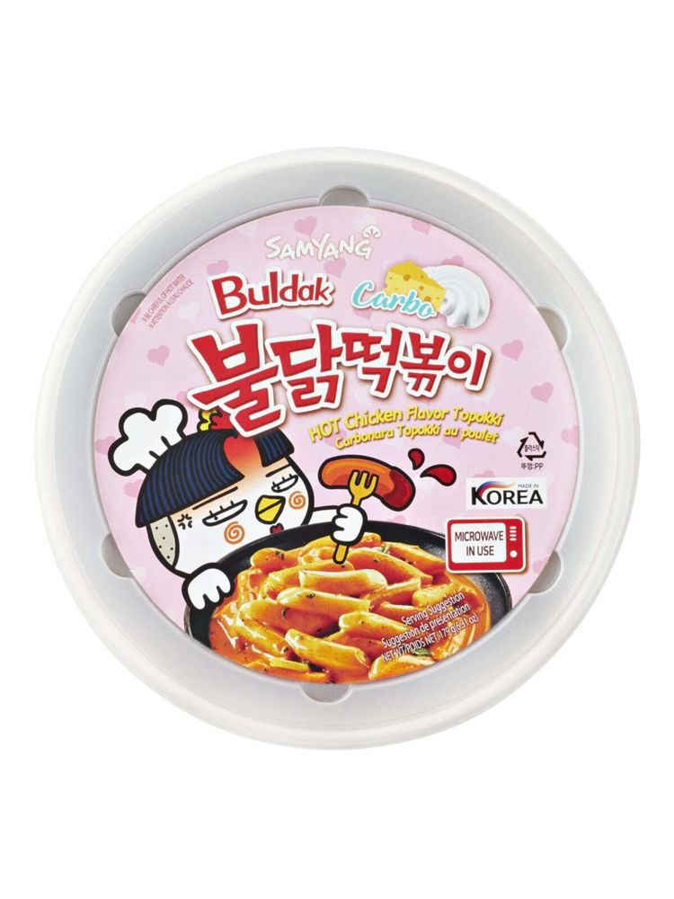 Рисовые палочки Токпокки Samyang Карбонара 179 г 2 шт