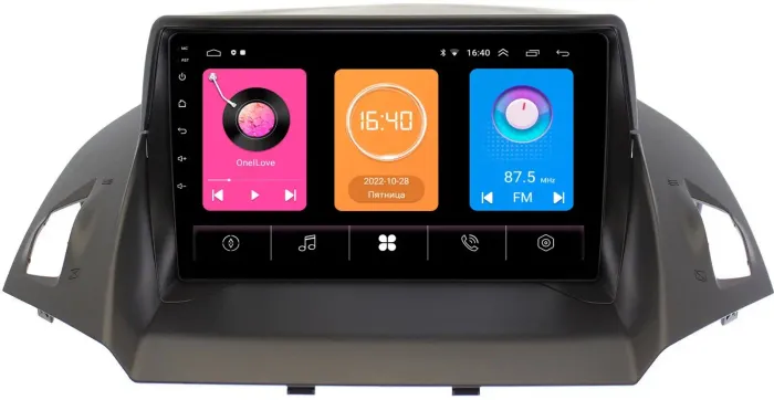 Магнитола для Ford Kuga 2011-2019 (рамка с зазорами) - GT9-9028 на Android 10