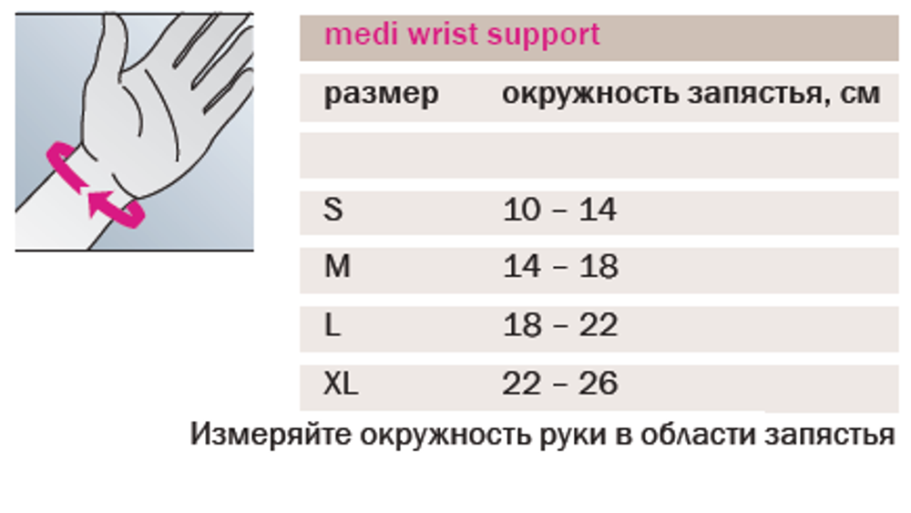 Шина для запястья medi WRIST SUPPORT
