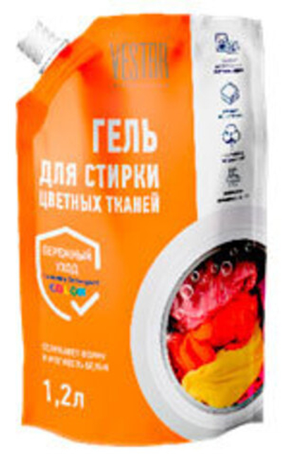 Гель для стирки Vestar для Цветных тканей дой-пак 1,2 л