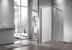 Душевая перегородка Walk-In VSW-1H110CLB,1100*2000, черный матовый, стекло прозрачное