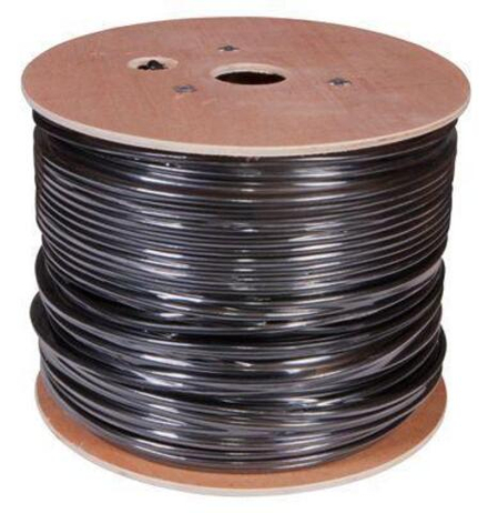 Кабель витая пара F/UTP 4х2х24AWG кат.5E solid CU PE Outdoor черн. (м) Rexant 01-0146
