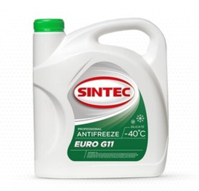Антифриз Sintec EURO S11 G11 готовый -40 зеленый 10 кг 990571