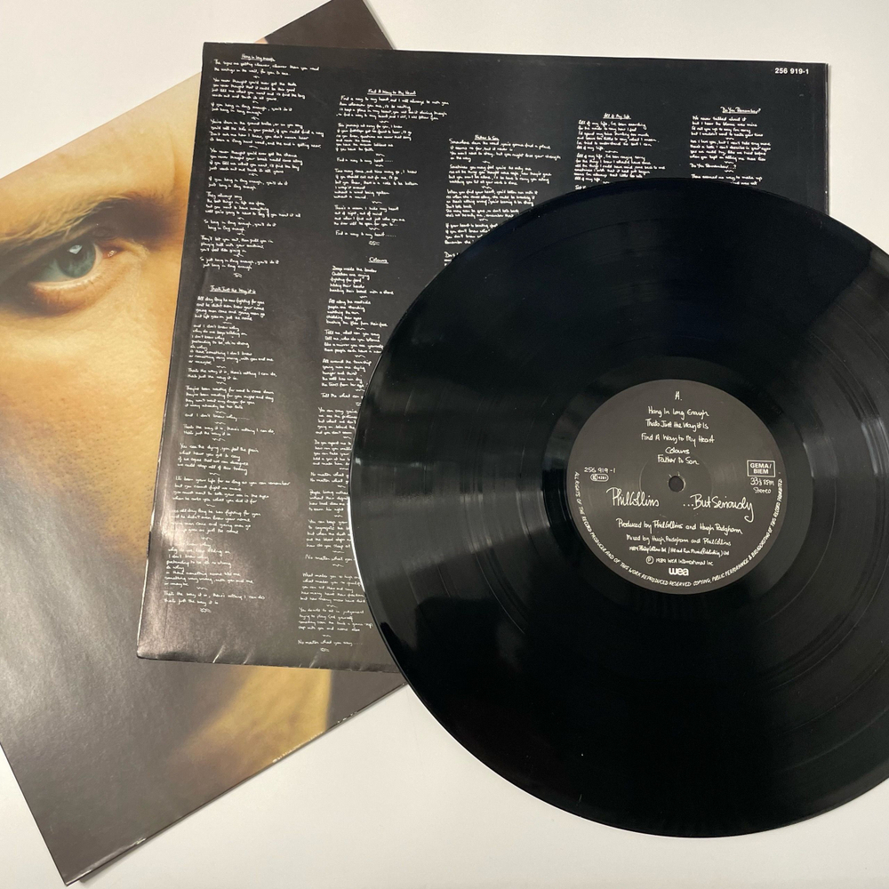 Винтажная виниловая пластинка LP Phil Collins But Seriously (Германия, 1989)