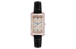 KANGOL Quartz Movement Genuine Leather Strap Watch Women"s Watch Gold Dial