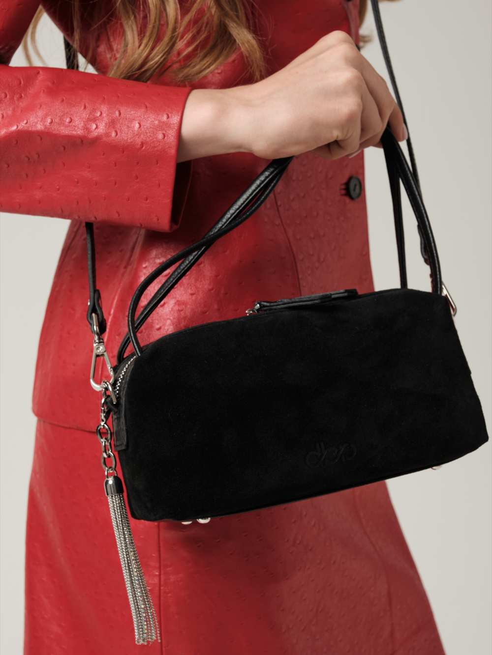 Замшевая мини-сумка Lucy DBR 31456 черный