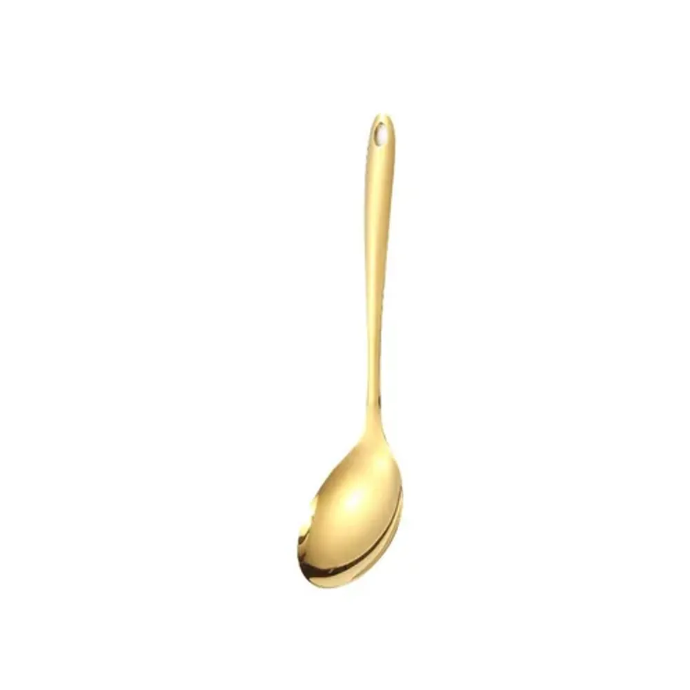 Ложка гарнирная для раздачи 26,3 см Oval Tip нерж. цвет золото PVD P.L. Proff Cuisine