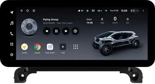 Магнитола для Peugeot 3008, 4008, 5008 2016-2024 - Teyes LUX ONE ROUND монитор 12.3" 2K QLED на Android 10, Быстрая, CarPlay, 4G SIM-слот