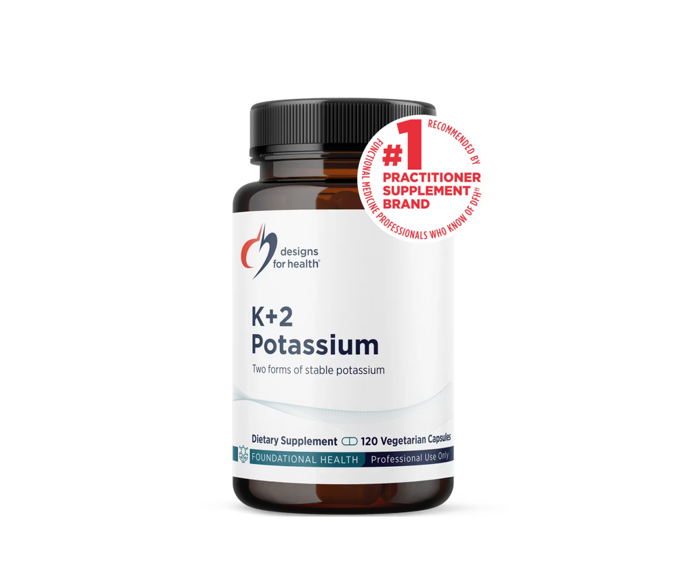 Designs For Health - K+2 Potassium - 120 capsules