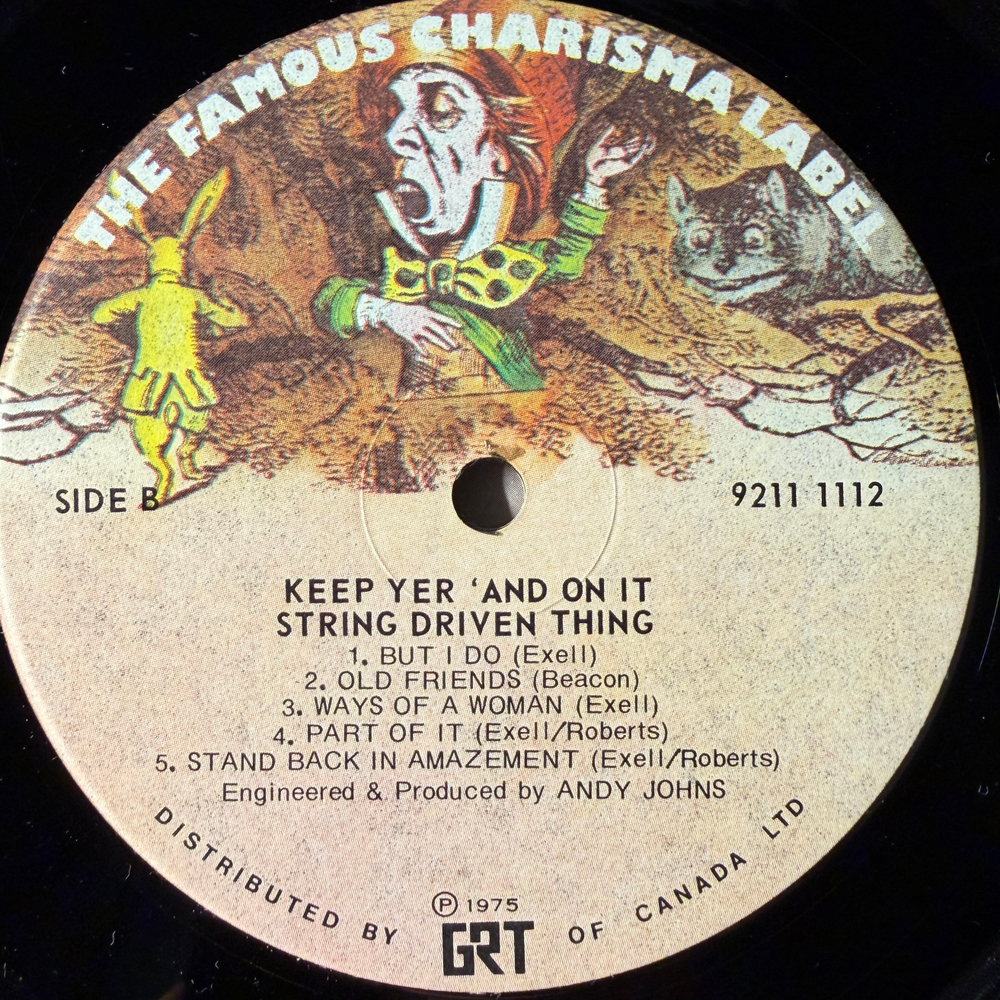 String Driven Thing ‎– Keep Yer 'And On It (Канада 1975г.)