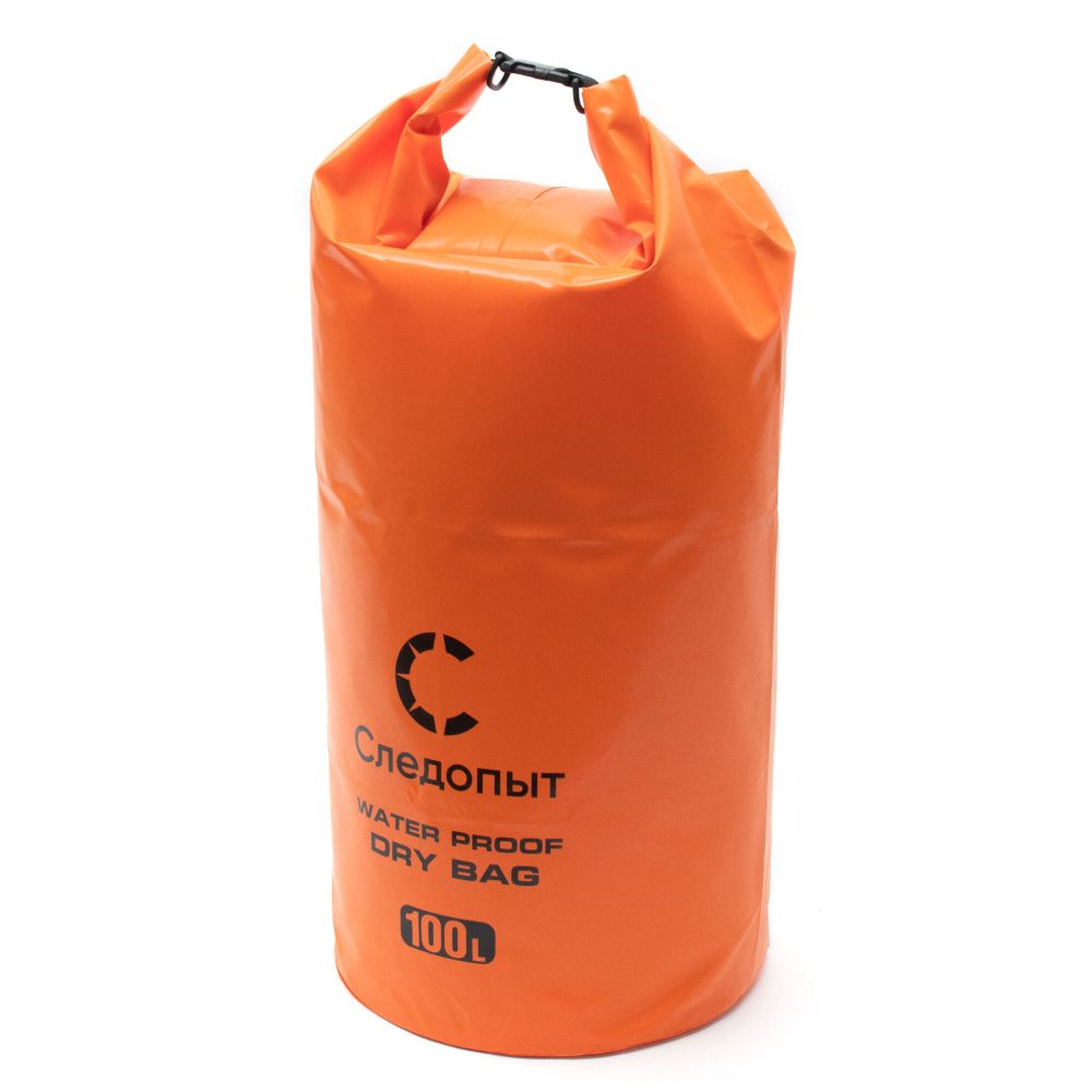 Гермомешок "СЛЕДОПЫТ - Dry Bag" без лямок, 100 л,ПВХ, цв. оранжевый/20/