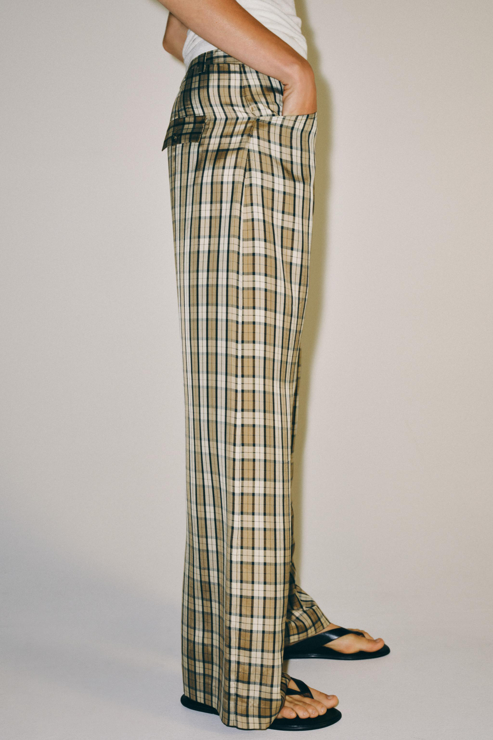 БРЮКИ В КЛЕТКУ — ZW COLLECTION — ZARA