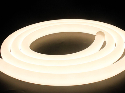 Неоновая лента тёплая белая 24В IP66 16Вт/м 360 LED/м SMD2835 360° D25 SWG-2360-24-WW-66