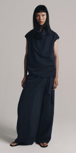 БРЮКИ ПАРЕО ИЗ ЛЬНА — ZW COLLECTION — ZARA