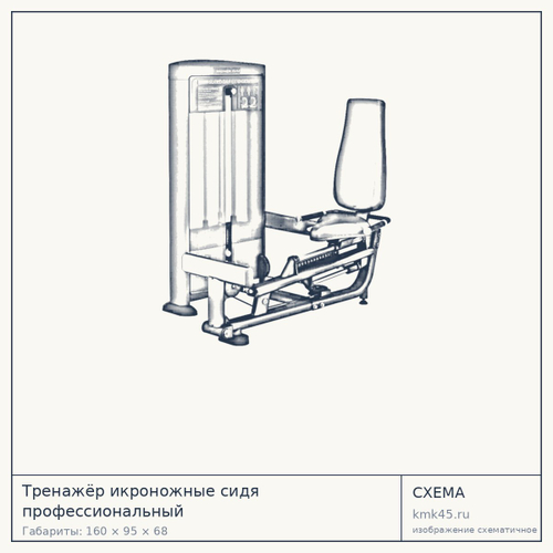 Тренажёр икроножные сидя профессиональный — от 252 000 ₽