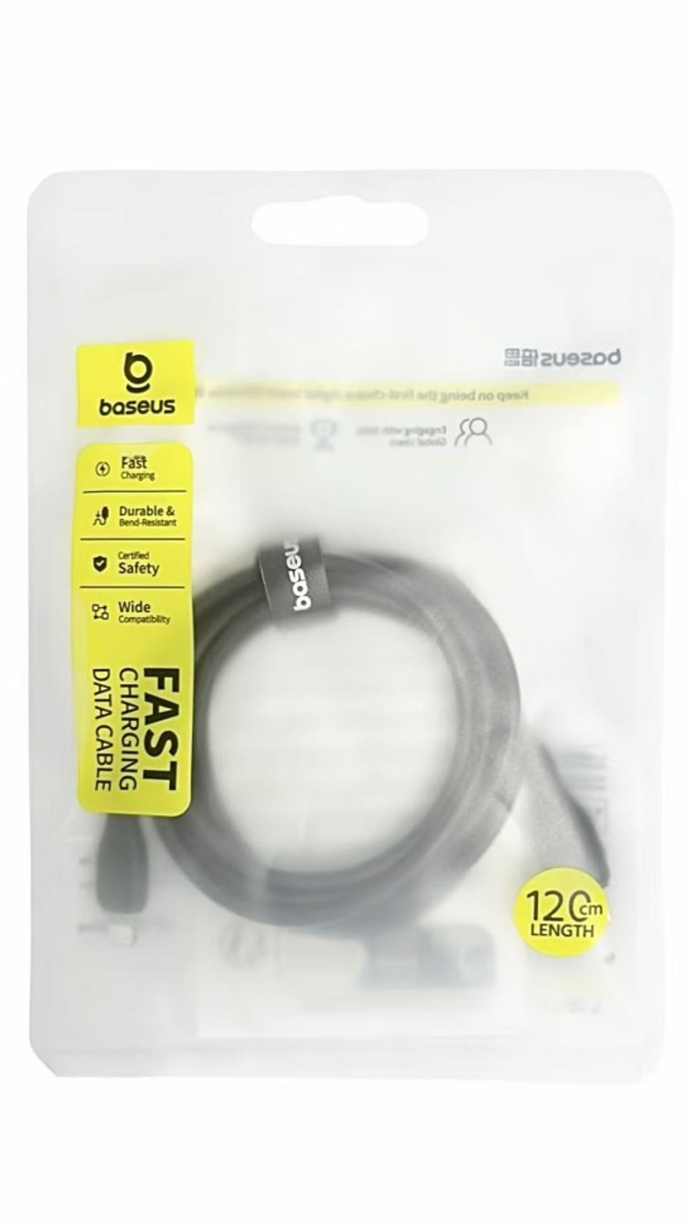 Кабель-зарядка Type-C на Lightning Baseus Pudding 20W 1.2м (P10355701111-00) черный