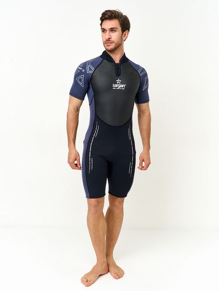 Гидрокостюм Sargan Nero 2.0 Shorty men 3 мм черно-серый