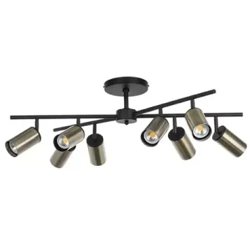Люстра потолочная 8*GU10 LR728318 черный/бронза Rullo Lightstar
