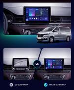 Магнитола для Hyundai H1/Starex 2018-2022 - Vaycar VA23-0587-2K на Android 13, Быстрая, 2K QLED, CarPlay,4G SIM-слот