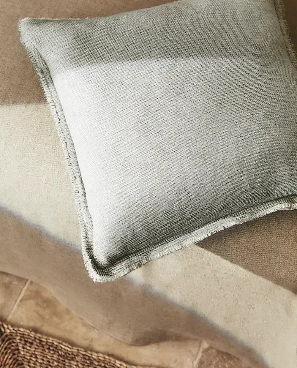 ZARA HOME НАВОЛОЧКА ДЛЯ ДЕКОРАТИВНОЙ ПОДУШКИ, ЗЕЛЕНЫЙ