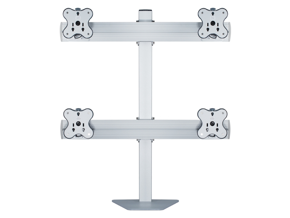 ErgoFount RSST-8040/4 Крепление для 4 мониторов до 24" с утяжеленным основанием. Цвет - серебристый