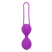 Фиолетовые вагинальные шарики на силиконовом шнурке Bior Toys Cosmo CSM-23135