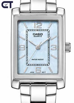 Casio LTP-1234DS-2A General часы наручные женские — винтажная модель с голубым перламутровым циферблатом