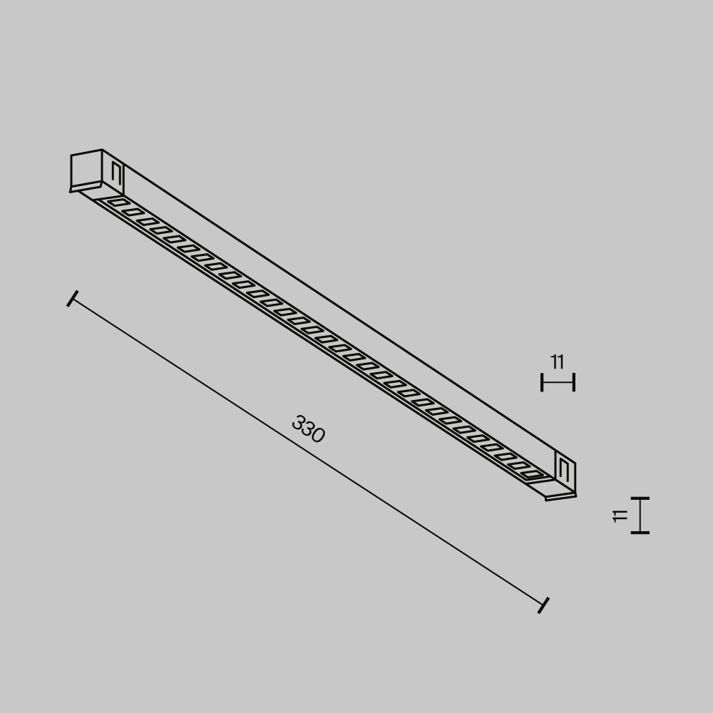 Трековый светильник Technical TR241-2-6W3K-B