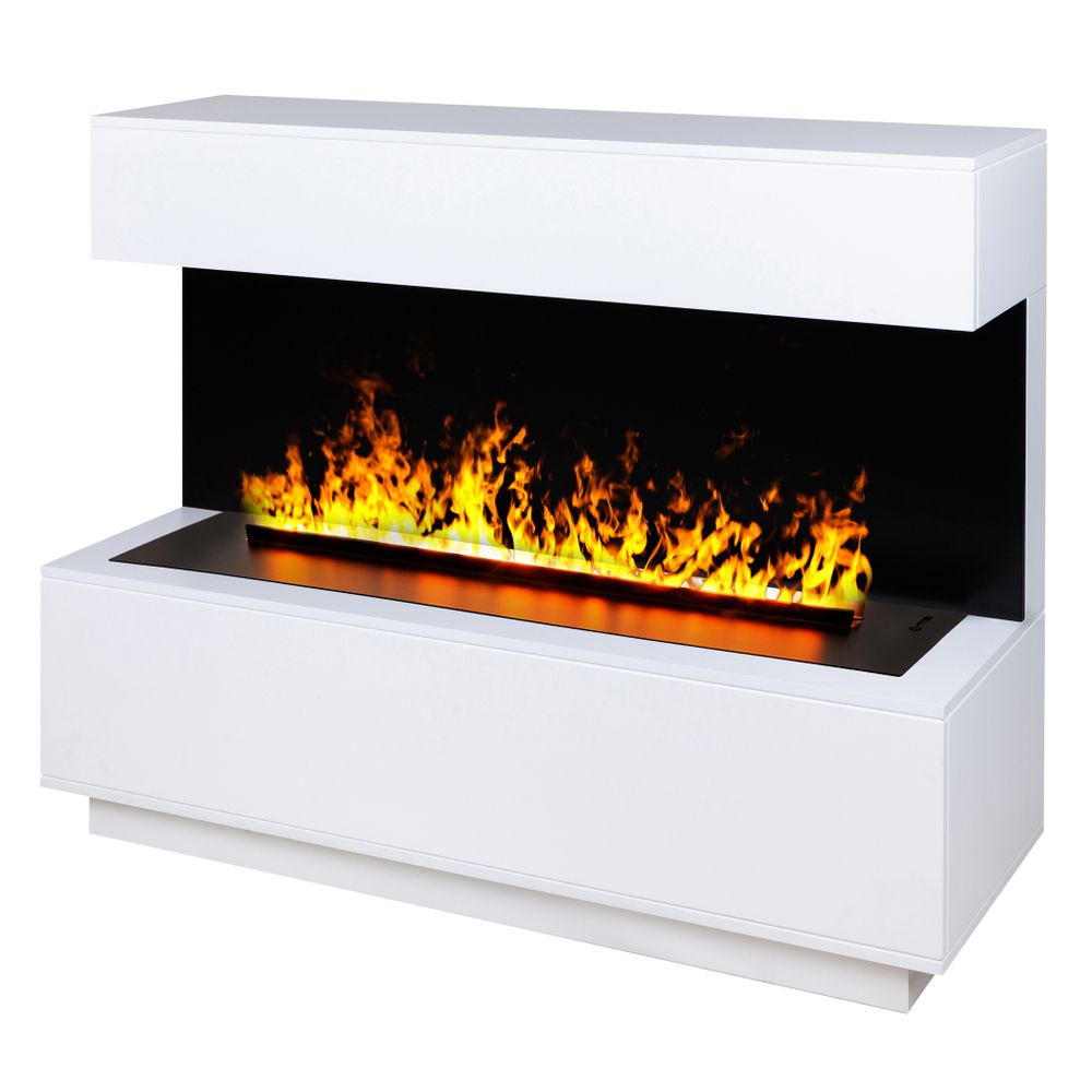 Каминокомплект Real Flame Modern CST1000 WT-P511 с очагом 3D Cassette 1000 Black Panel