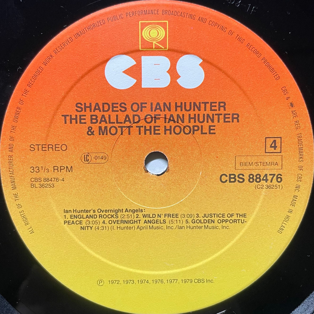 Ian Hunter - Shades Of Ian Hunter 2LP (Голландия 1980г.)