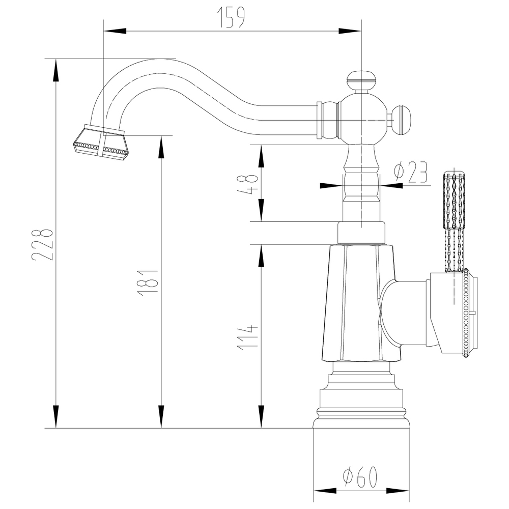 Смеситель  Lemark Jasmine LM6604ORB для раковины/кухни