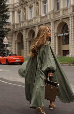 Тренч удлиненный cruise de Luxe хаки