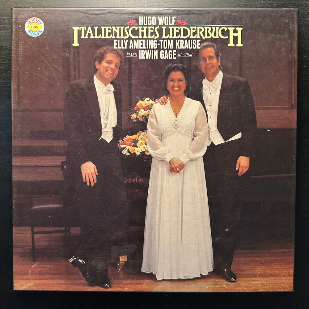 Hugo Wolf, Elly Ameling, Tom Krause, Irwin Gage - Italienisches Liederbuch 2LP (Германия 1982г.)