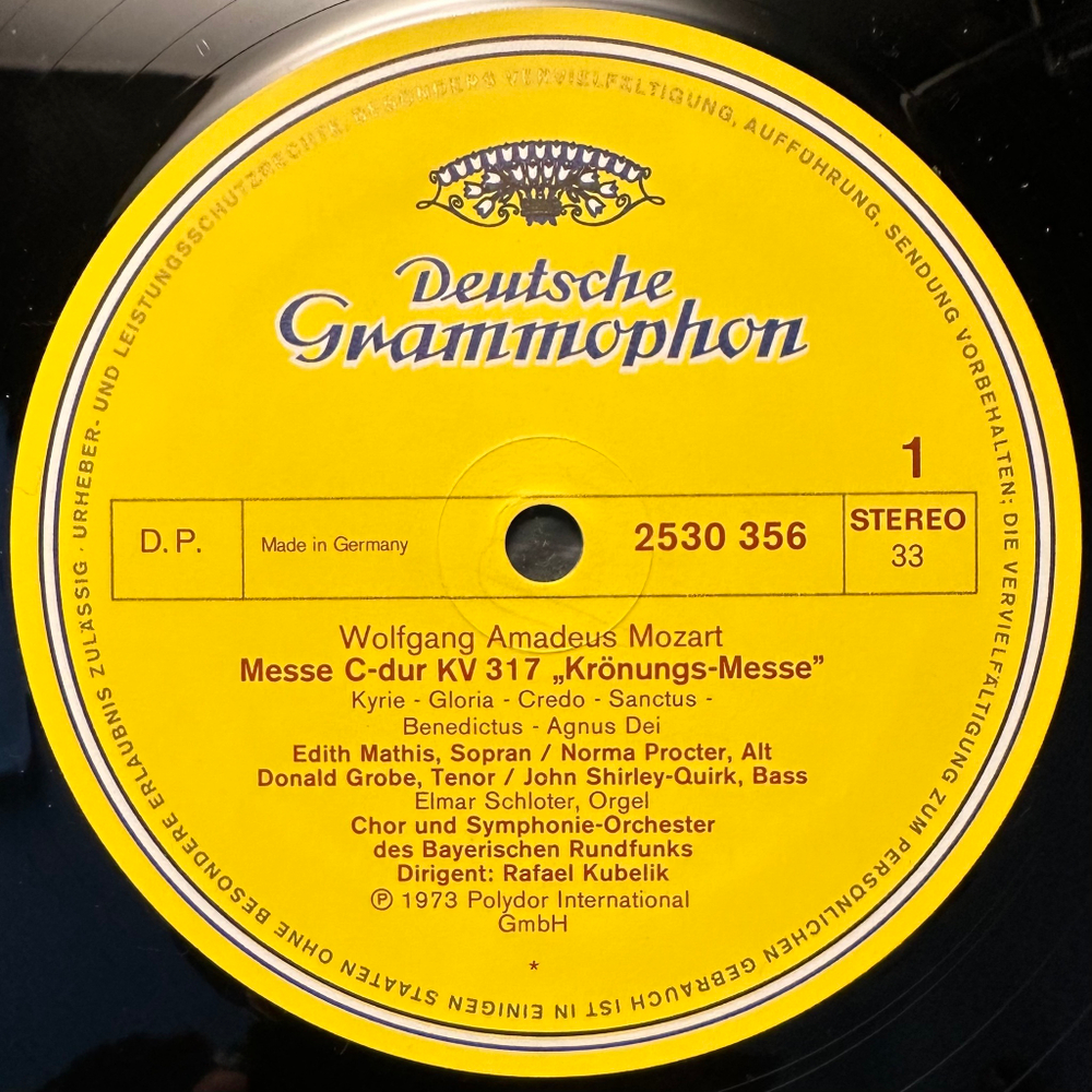 Моцарт - Коронационная месса (Германия 1973г.)