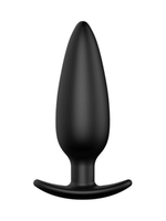 Черная анальная пробка №07 Self Penetrating Butt Plug - 12 см. (Цвет: черный)
