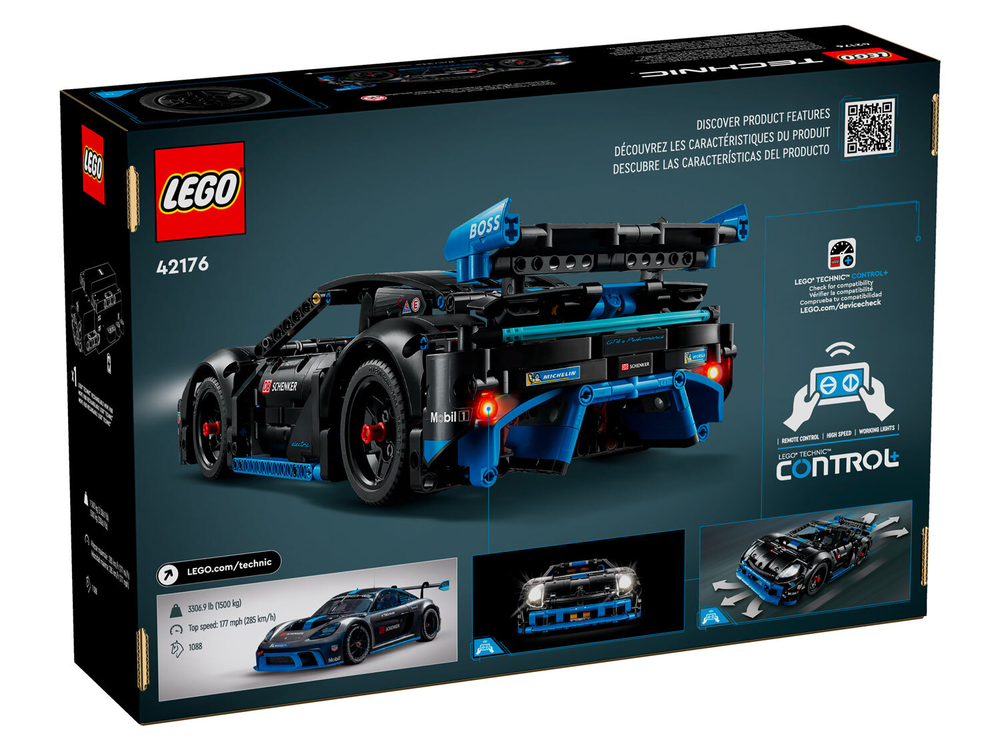 Конструктор Лего Техник Гоночный автомобиль порше | LEGO Technic Porsche GT4 e-Performance 42176, 834 деталей 10+