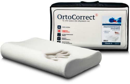 Подушка Classic M ORTOCORRECT 58х37х9/11